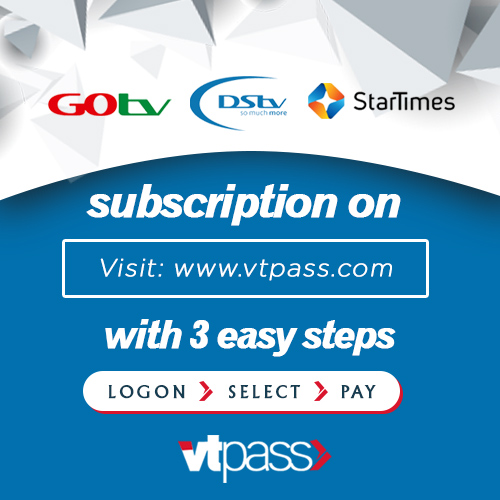 Subscribe GOtv, DStv, or Startimes with VTpass 