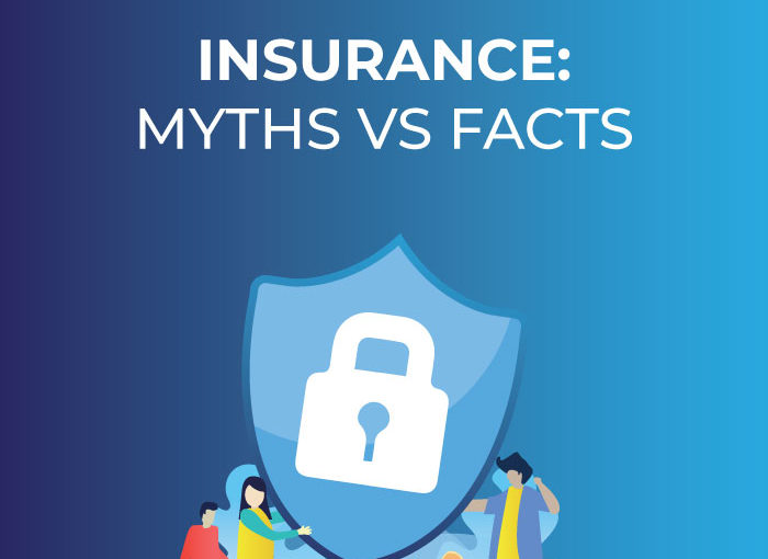 insurance myths vs facts. The photo displays the disparity between the myths and the facts about insurance