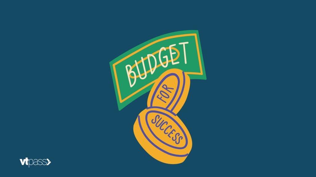 a picture showing budgeting as a means to success